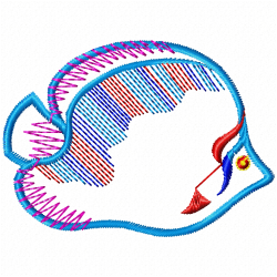 Fishes Embroidery Design 5 Fishes Embroidery Design 5